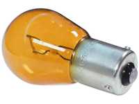 W4 12v 21w Amber Bulb Single Contact 15mm Base