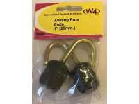 W4 Awning Pole Ends 1" (25mm)