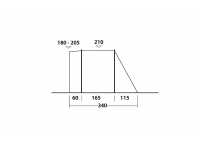 Technical Illustration of Easy Camp Motor Tour Shamrock Awning