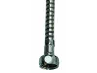 Showerhose metal-effect with 1/2" cap and cone nut - length 1.5m