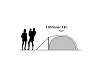 Technical Illustration of Outwell Cloud 2 Poled Tent