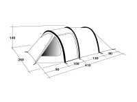 Technical Illustration of Outwell Earth 5 Poled Tent