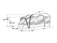 Technical Illustration of Outwell Hartsdale 4 Prime AIR Tent