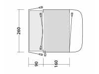 Outwell Newburg 160 bird's eye schematic