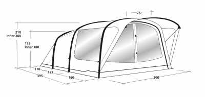 Outwell Lindale 5 Prime Air Tent