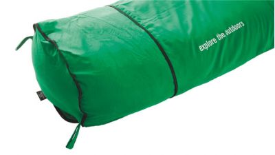 Extra room at the end of the sleeping bag with lots of insulation. (shown on the green model for reference)