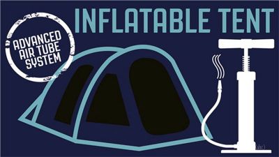 Outwell Vermont 7 Berth Inflatable Tent