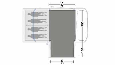 Flat-woven carpet dimensions