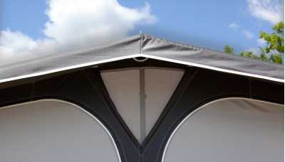 Top integrated ventilation in Ventura Pacific D250 Full Caravan Awning