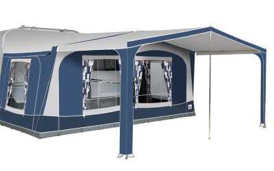 Palma Awning Canopy in Blue/Grey