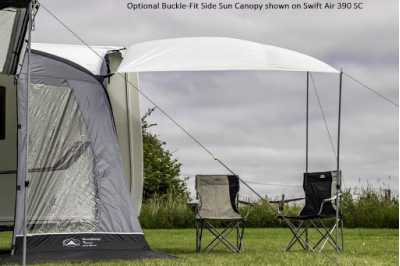 SunnCamp Dash Air 260 SC with optional canopy