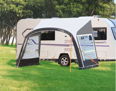 CampTech Hasting Air Sunshade including optional side panels