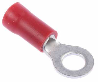 5mm red ring terminal - Product code: 37576