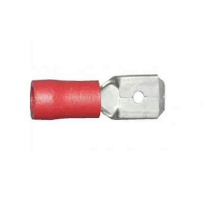 6.35mm Red Male Pre-insulated - Product code: 37569