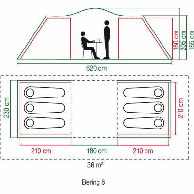 Coleman Vis a Vis Bering 6 Tent