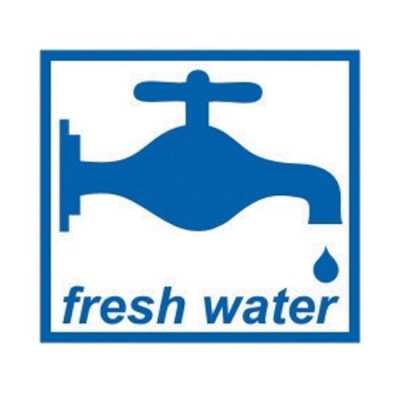 Fresh water sticker