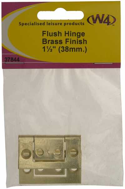 W4 Flush Hinge Brass